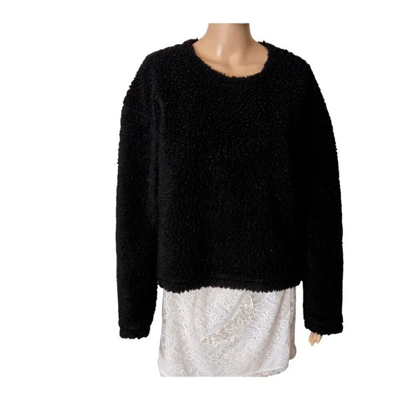 Lululemon Wool Whenever Crew black women's Size 10 - Picture 1 of 6